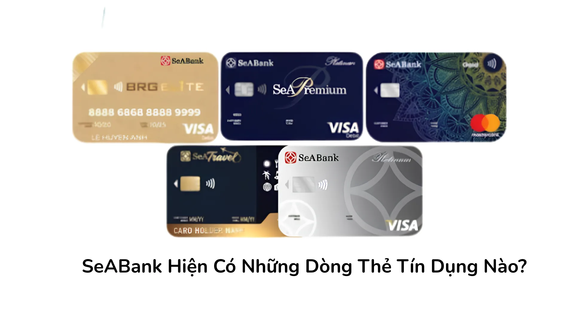 Các dòng thẻ tín dụng SeABank.