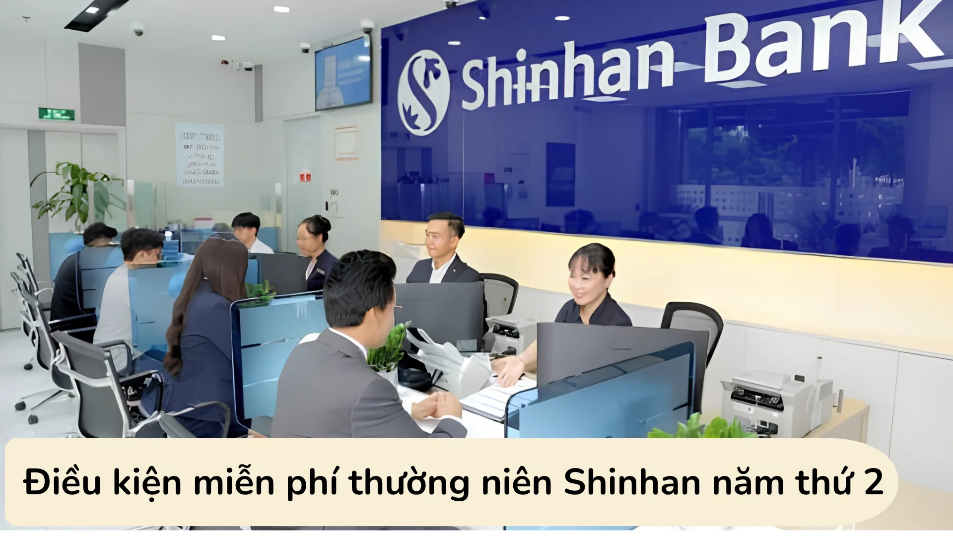 Điều kiện hạn mức chi tiêu tích lũy để được miễn phí thường niên thẻ Shinhan năm thứ 2.