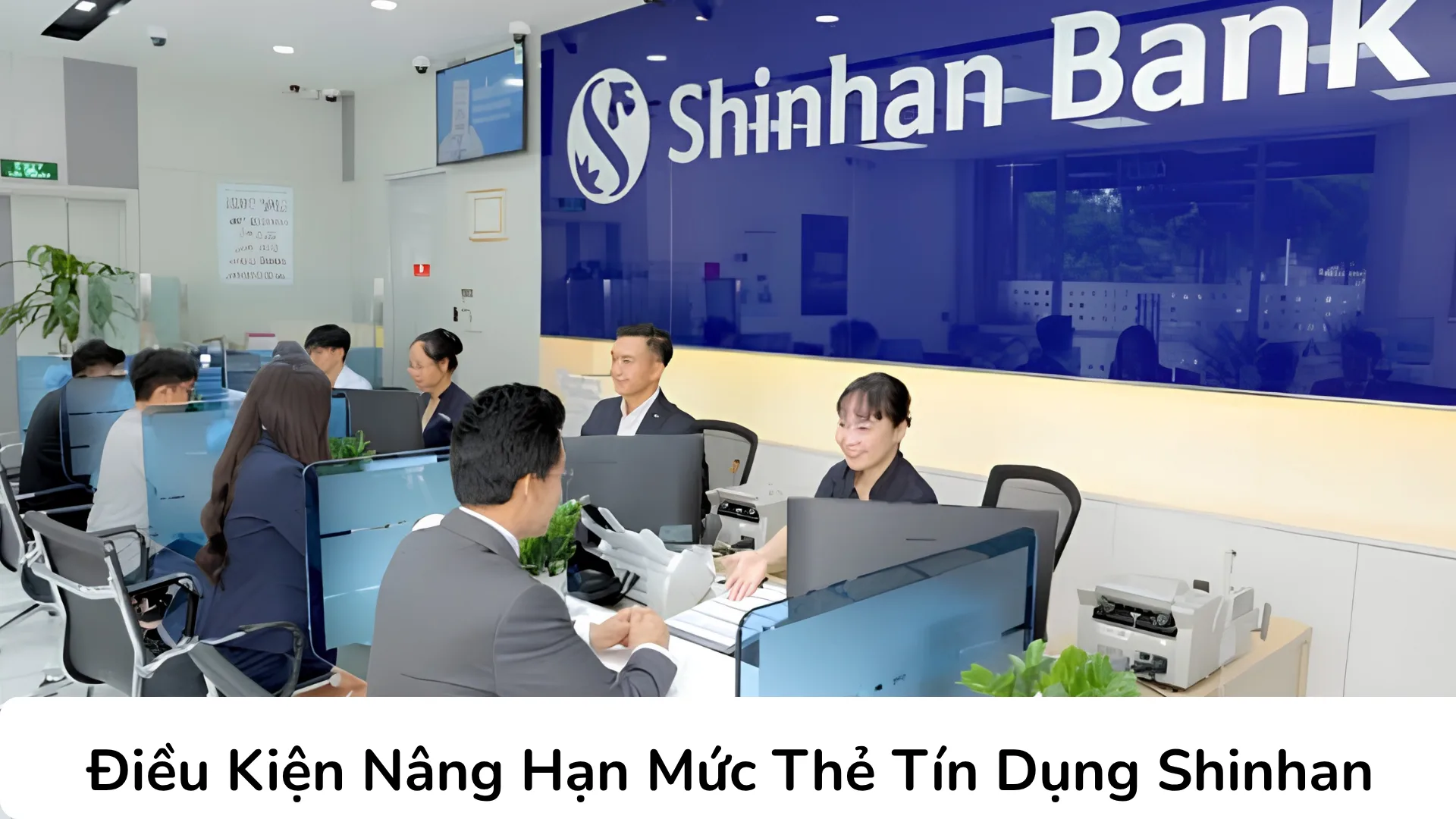 Các điều kiện nâng hạn mức thẻ tín dụng Shinhan Bank bao gồm thời gian sử dụng và hồ sơ chứng minh thu nhập.