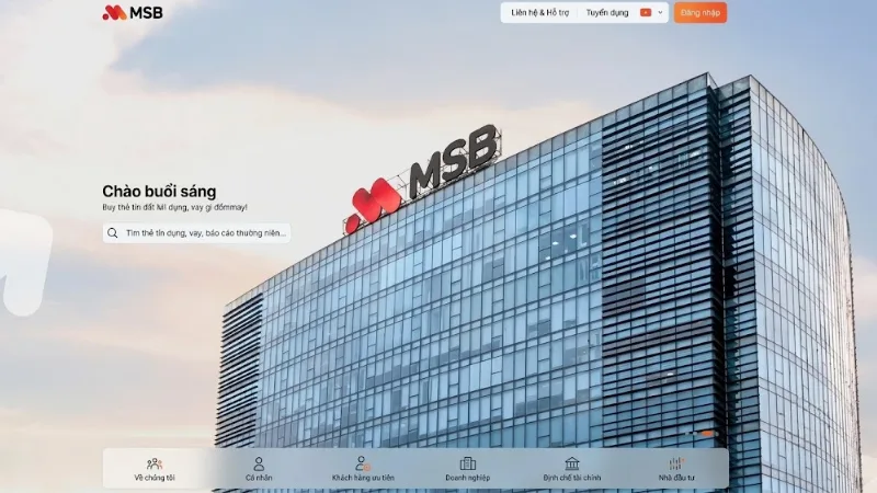 Thông tin vay tín chấp MSB