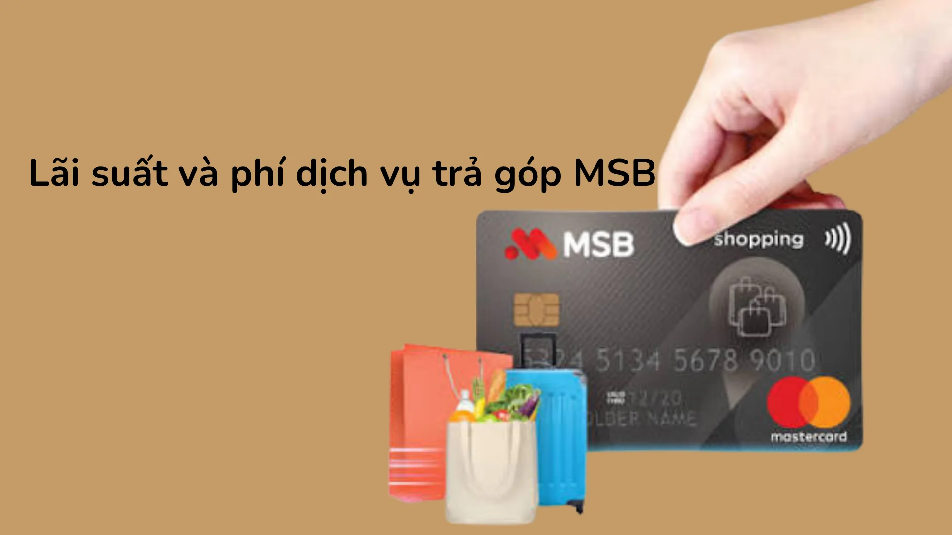 Bảng biểu diễn mức lãi suất và phí chuyển đổi trả góp thẻ tín dụng MSB theo quy định.