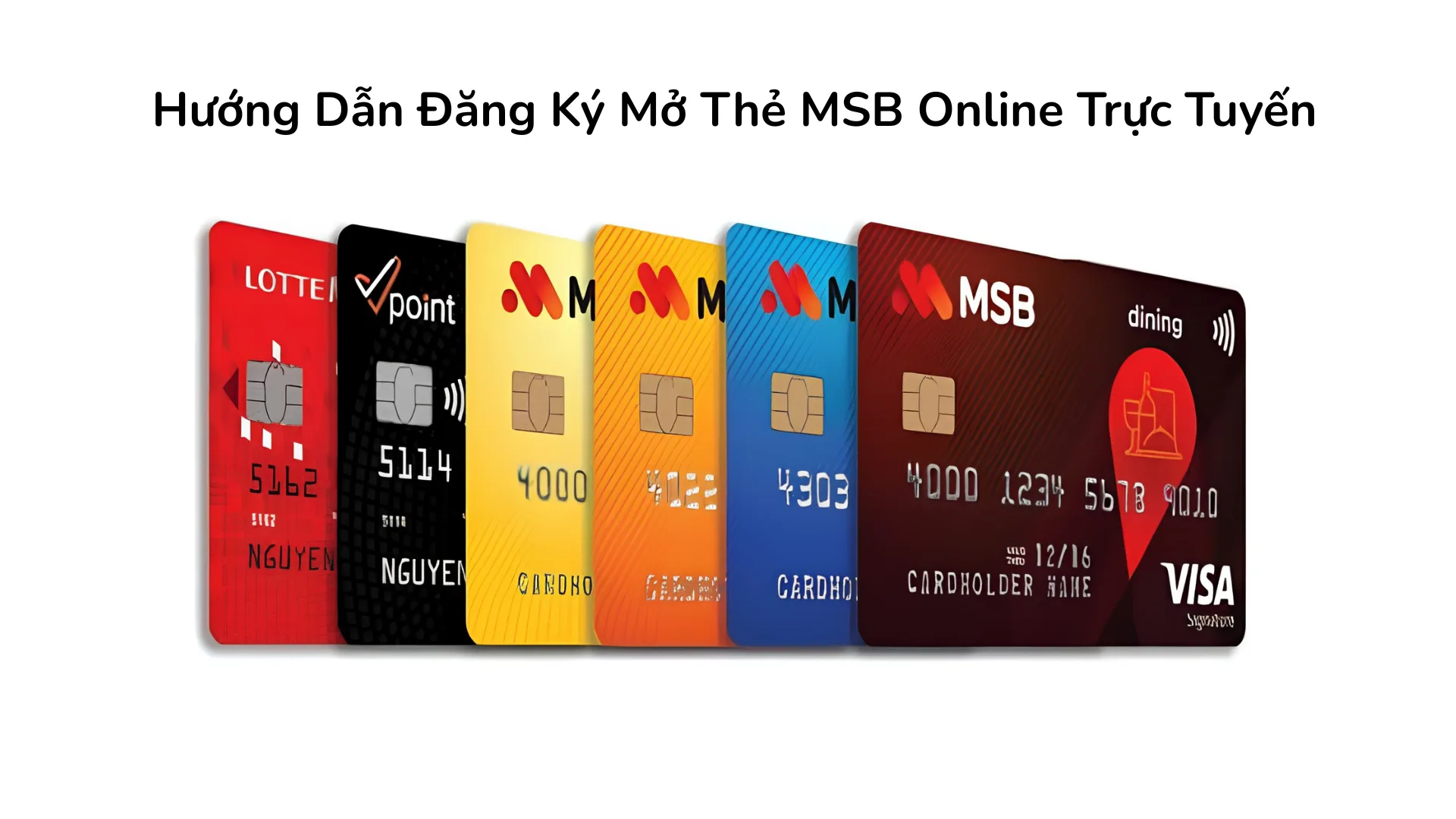 Làm thẻ tín dụng MSB online.