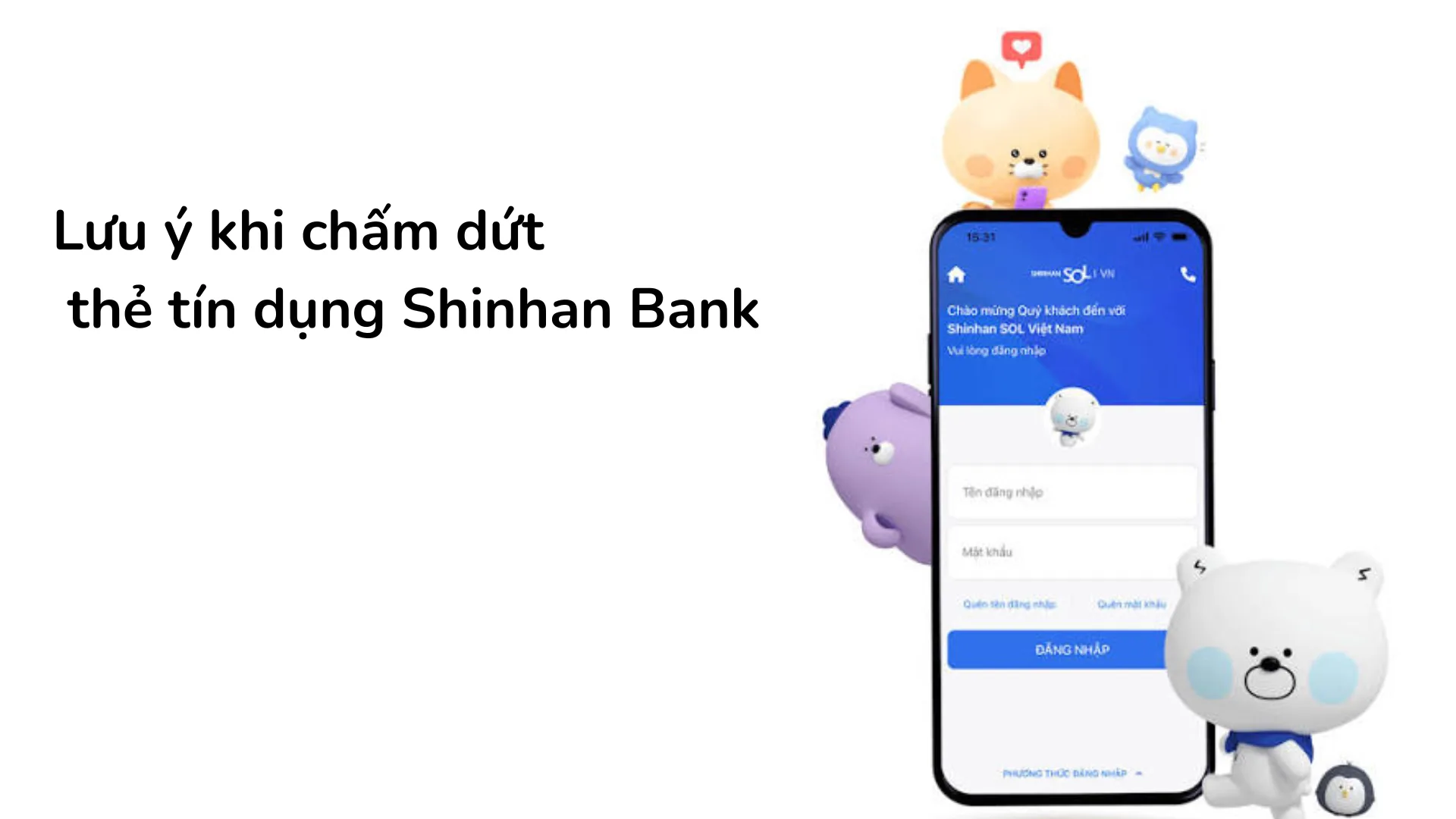 Những lưu ý quan trọng về việc vô hiệu hóa thẻ phụ liên kết và hợp đồng thanh toán tự động khi chấm dứt thẻ tín dụng Shinhan Bank.