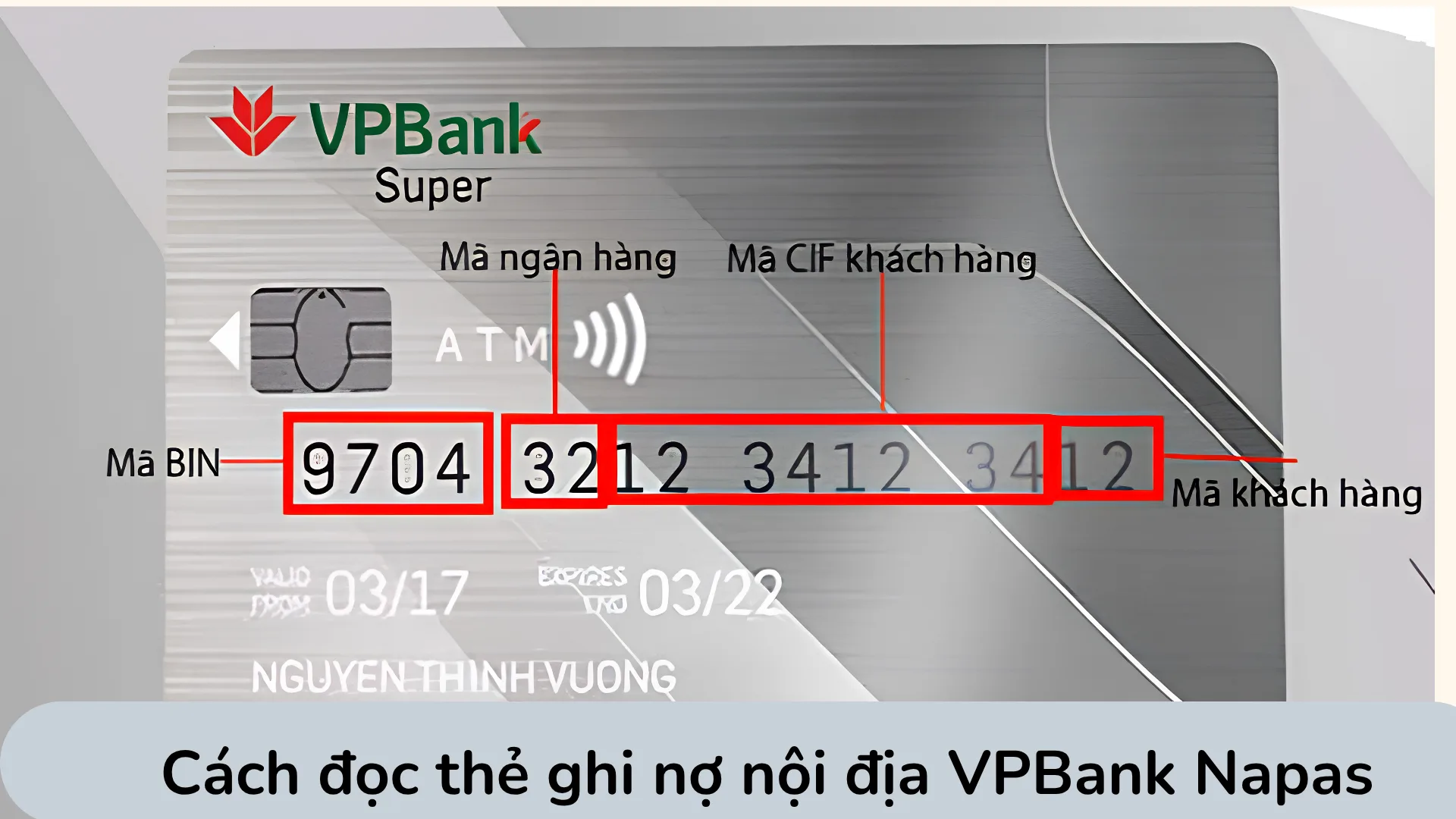 Nhận diện thẻ ghi nợ nội địa VPBank