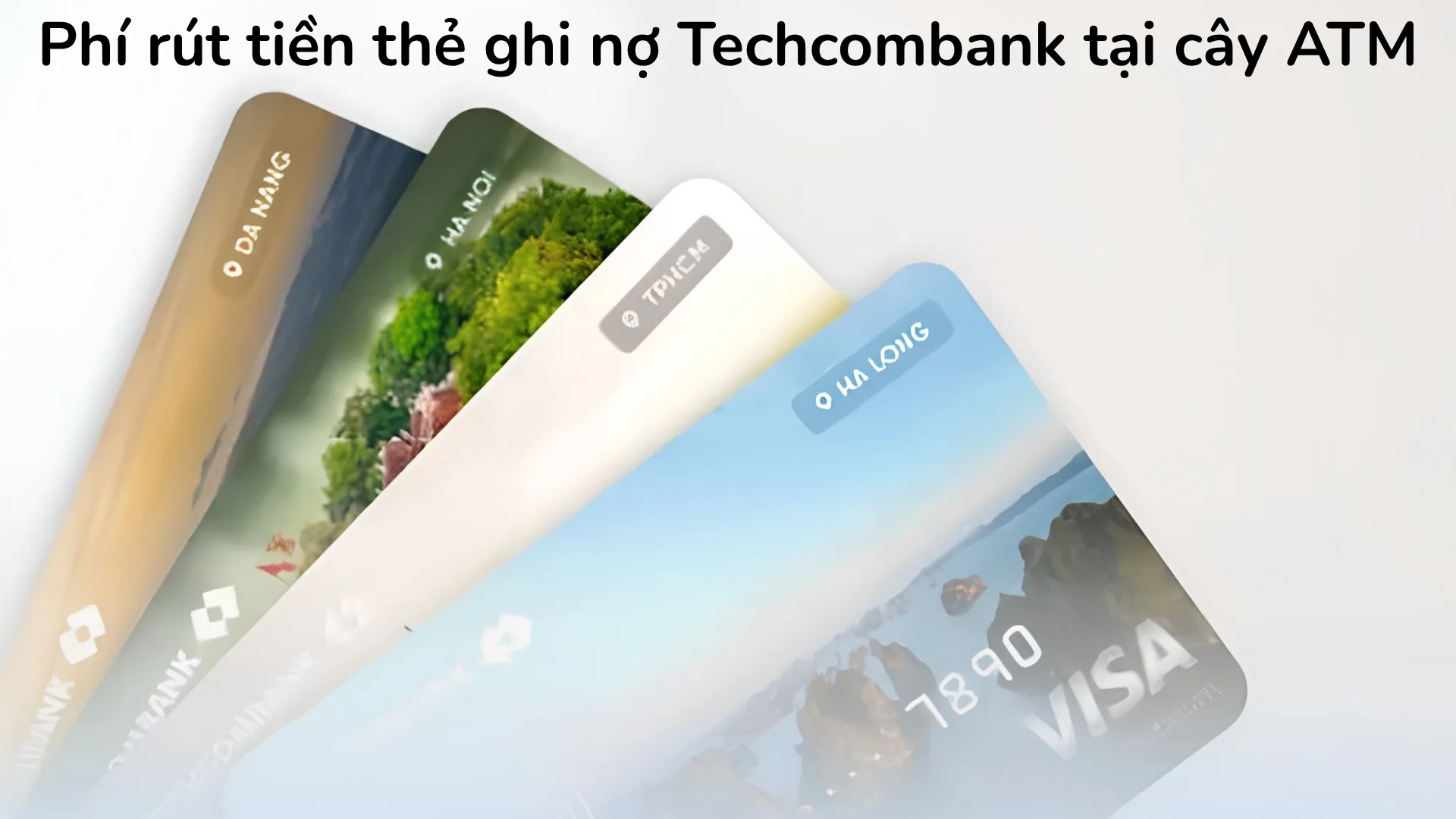 Phí rút tiền thẻ ghi nợ Techcombank tại ATM