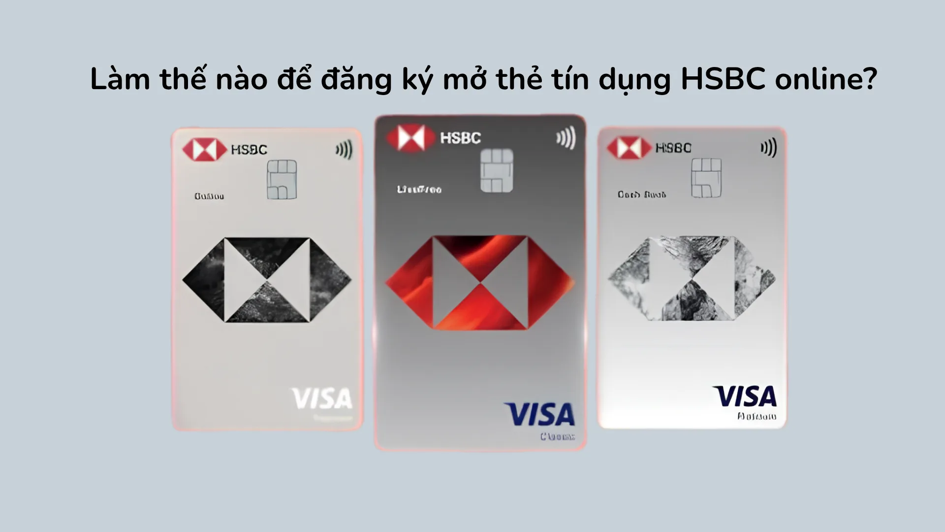 Quy trình 4 bước mở thẻ tín dụng HSBC online