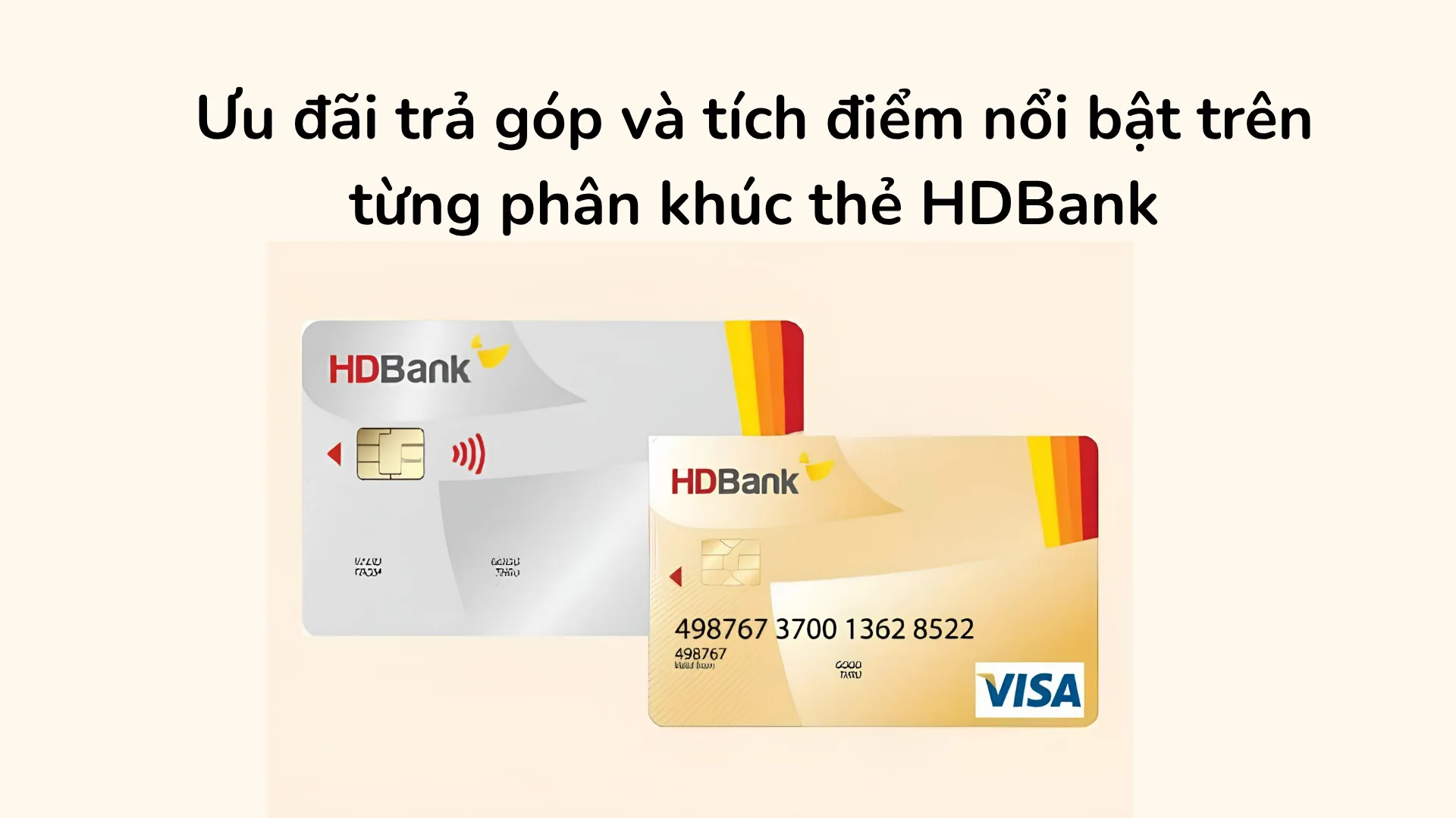 So sánh quyền lợi ưu đãi hoàn tiền và tích điểm thưởng của các dòng thẻ tín dụng HDBank