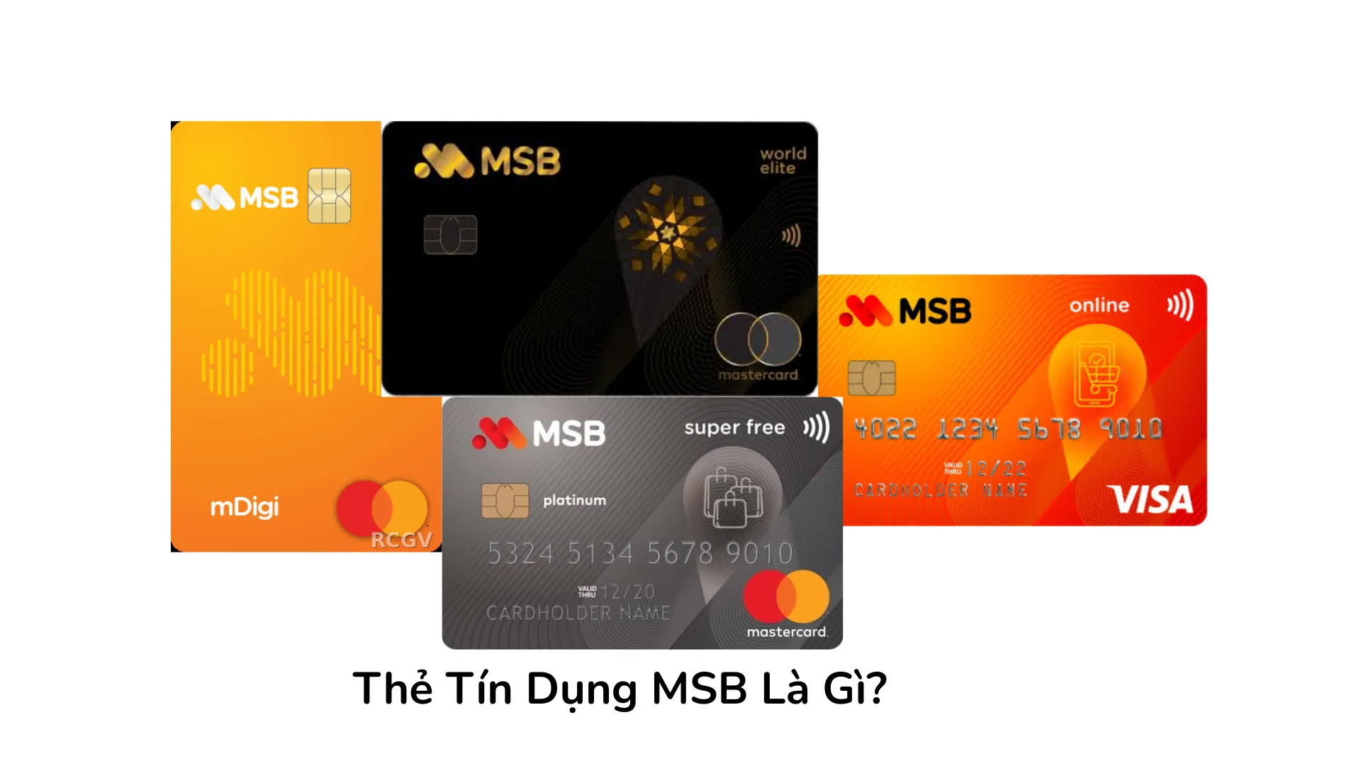 Thẻ tín dụng MSB.
