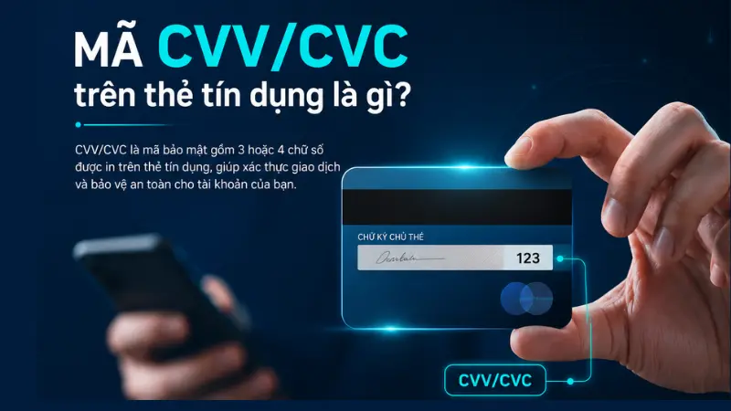 Người dùng cần sử dụng giấy dán che kín hoặc làm mờ hoàn toàn 3 chữ số CVV/CVC ở mặt sau của thẻ để bảo mật tuyệt đối.