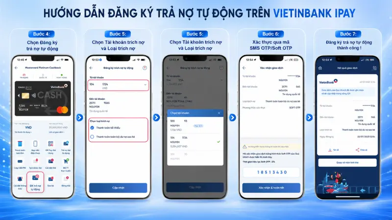 Đăng ký trích nợ tự động yêu cầu khách hàng phải duy trì tài khoản thanh toán luôn đủ số dư để hệ thống ghi nợ thành công.