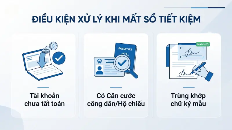 Bạn hoàn toàn có thể rút tiền khi mất sổ vật lý nếu đáp ứng đủ các thủ tục xác minh danh tính bắt buộc.