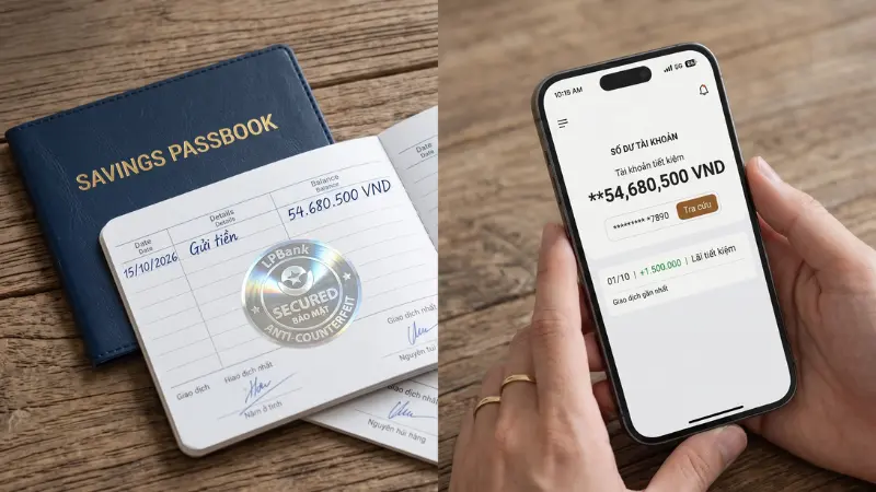 Giao dịch tại bưu cục được số hóa đồng bộ, cho phép kiểm tra biến động số dư minh bạch.