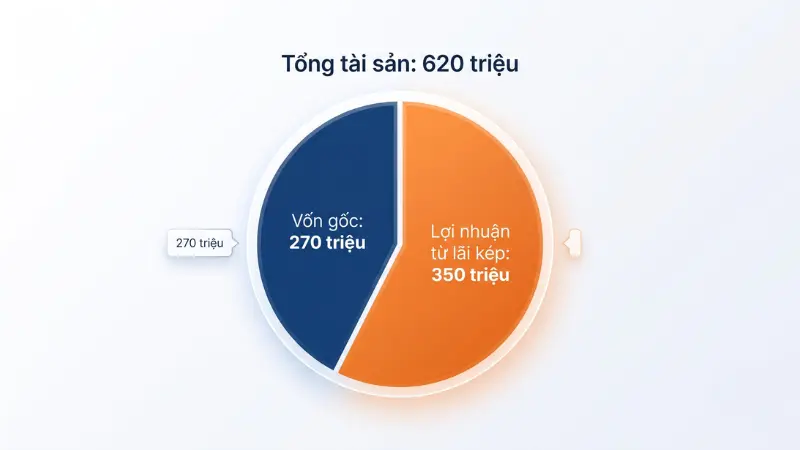 Việc duy trì tần suất rót vốn đều đặn vừa giảm thiểu rủi ro, vừa đảm bảo tính liên tục của chuỗi tăng trưởng lãi kép.