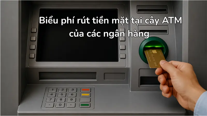 Phí rút tiền mặt tại hệ thống ATM thường được các ngân hàng ấn định ở mức từ 2% đến 4,4% trên tổng giá trị giao dịch