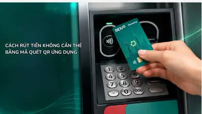 Khách hàng có thể thao tác chọn mục "Rút tiền qua ATM QR Code" trên BIDV SmartBanking thay vì dùng thẻ vật lý.