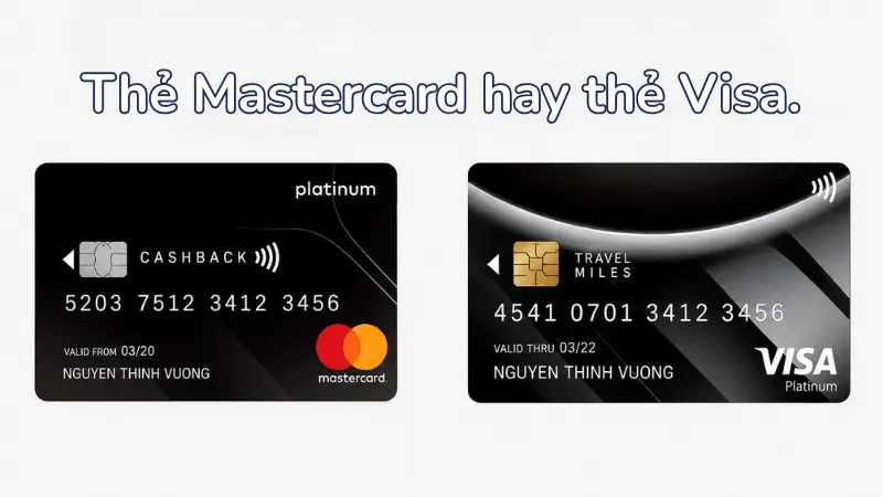 Sự chênh lệch về tỷ giá và độ phủ sóng là điểm khác biệt của 2 dòng thẻ Mastercard và Visa.