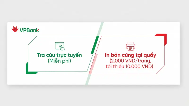 Tra cứu trực tuyến giúp tiết kiệm chi phí tối đa so với việc in bản cứng tại quầy giao dịch.