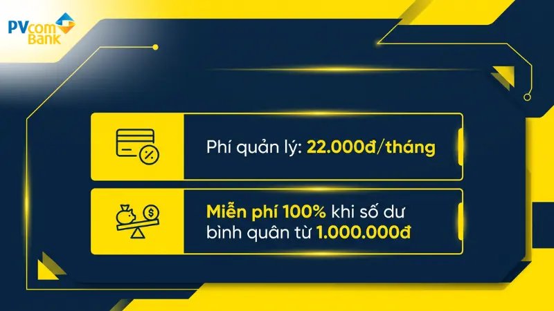 Biểu phí và điều kiện miễn phí quản lý tài khoản