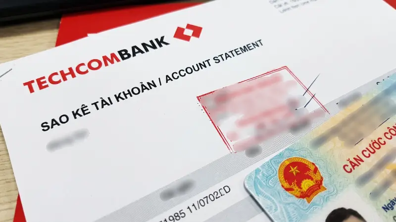 Chỉ có phương thức thực hiện tại quầy mới cung cấp bản in sao kê đóng dấu mộc đỏ với hiệu lực pháp lý vĩnh viễn.