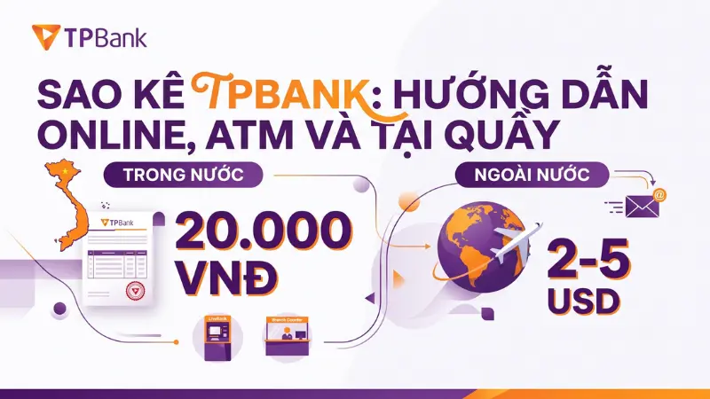 Cập nhật chi tiết biểu phí dịch vụ TPBank khi lấy sao kê