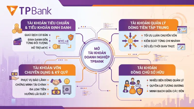 Các gói tài khoản doanh nghiệp TPBank