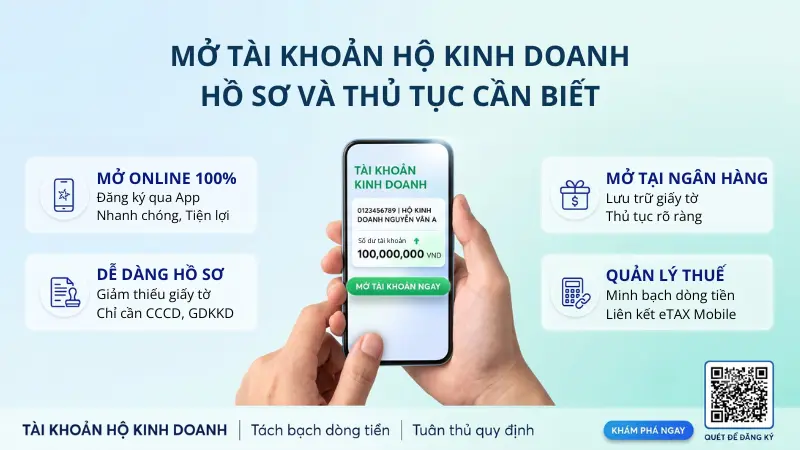 Kể từ 01/03/2026, cơ sở kinh doanh cá thể bắt buộc phải sử dụng tài khoản chuyên danh để cơ quan thuế giám sát dòng tiền.