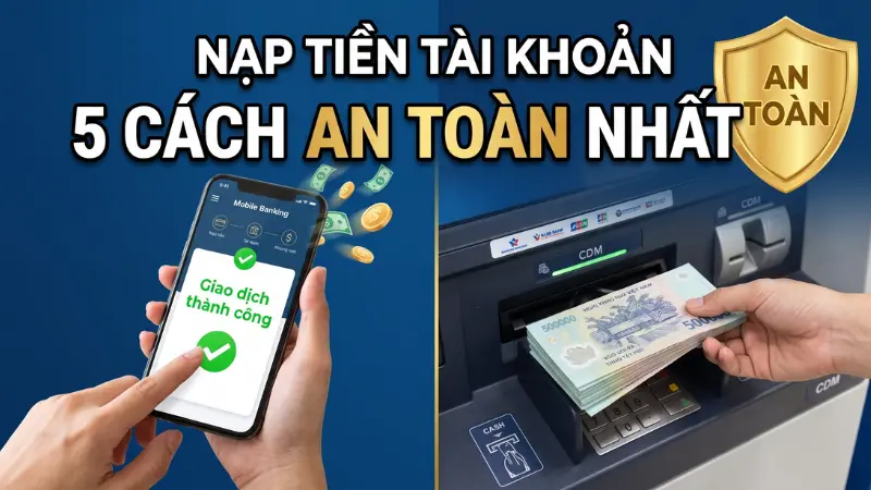 Khách hàng có thể nộp tiền mặt 24/7 qua máy CDM mà không cần phụ thuộc vào giờ làm việc hành chính của ngân hàng.