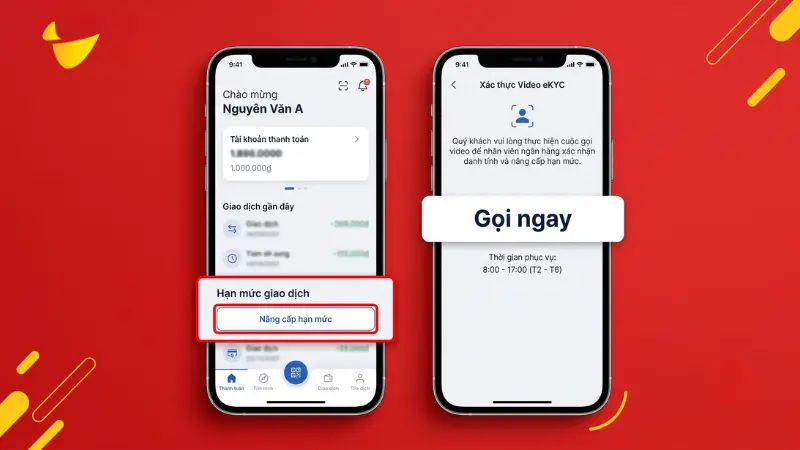 Hướng dẫn tăng hạn mức HDBank online qua Video eKYC.