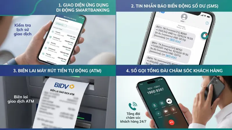 Người dùng có thể truy xuất thông tin tài khoản tức thời thông qua nhiều nền tảng số di động, hệ thống tin nhắn hoặc máy giao dịch.