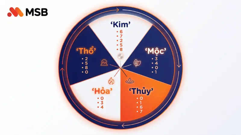 Các hình thức cá nhân hóa tài khoản số đẹp MSB theo định danh và phong thủy.