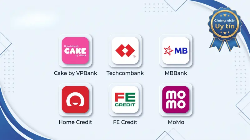 Các ngân hàng và công ty tài chính cho vay 50 triệu uy tín.
