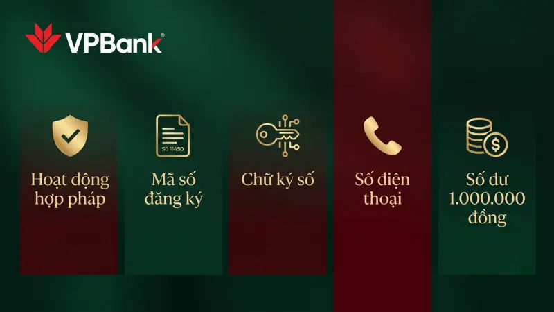 Tổ chức cần đảm bảo các điều kiện pháp lý cơ bản và số dư tối thiểu để thiết lập tài khoản doanh nghiệp thành công.