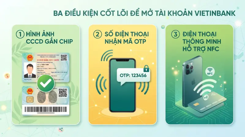 Bạn cần chuẩn bị sẵn sàng giấy tờ tùy thân hợp lệ và thiết bị thông minh đạt chuẩn để quá trình định danh diễn ra trơn tru, không bị gián đoạn.