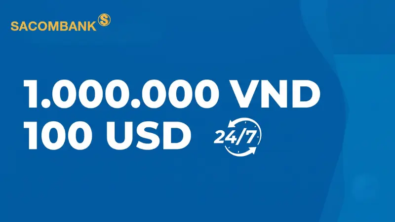 Tổ chức chỉ cần duy trì số dư tối thiểu 1.000.000 VND hoặc 100 USD để tài khoản hoạt động liên tục.