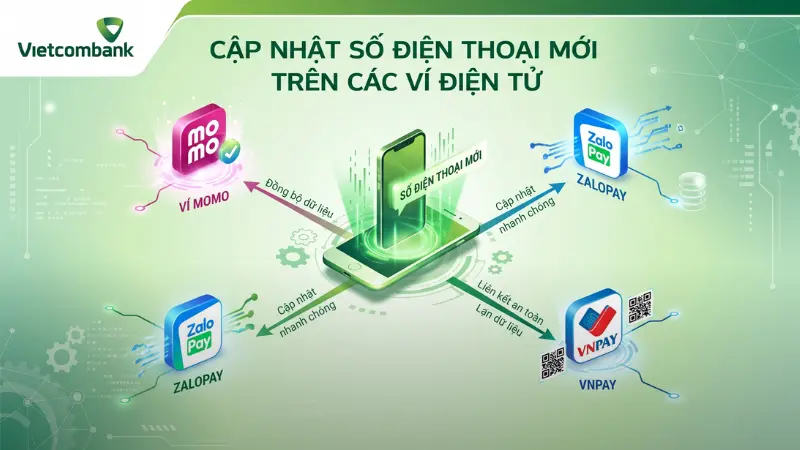 Đừng quên cập nhật số liên lạc trên các ví điện tử để tránh làm gián đoạn quá trình thanh toán hóa đơn hàng ngày của bạn.