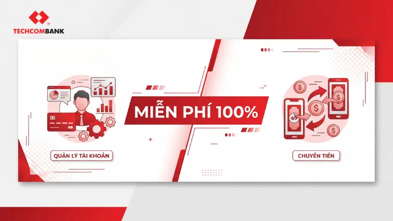 Khách hàng không phải chi trả bất kỳ khoản tiền nào hàng tháng để giữ tài khoản hoạt động cơ bản, đồng thời được miễn phí hoàn toàn cho mọi giao dịch luân chuyển vốn.
