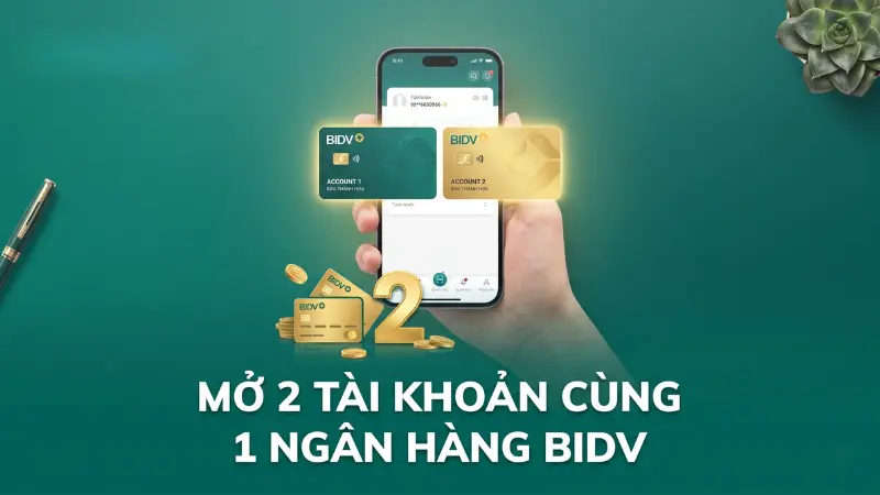 Việc mở 2 tài khoản cùng 1 ngân hàng BIDV giúp bạn dễ dàng phân bổ dòng tiền cá nhân và kinh doanh một cách hiệu quả.