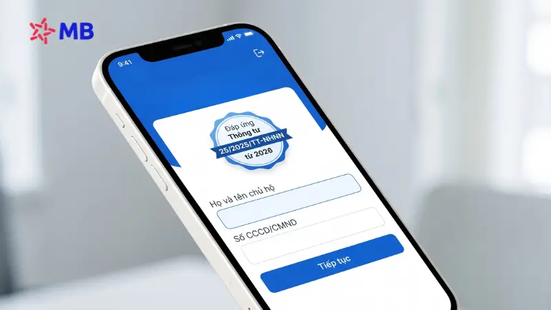 5 bước mở tài khoản hộ kinh doanh và chọn số đẹp trên App MBBank.