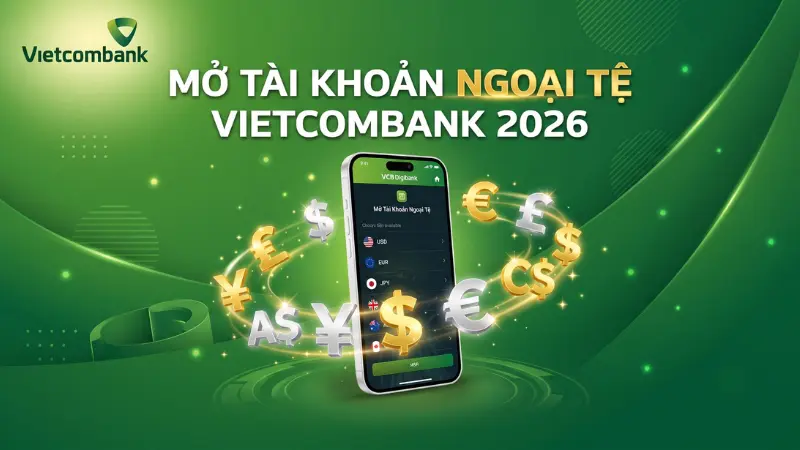 Quy trình đăng ký cấp phát tài khoản ngoại tệ tại chi nhánh Vietcombank diễn ra nhanh chóng, thông thường chỉ mất khoảng 10 đến 15 phút.