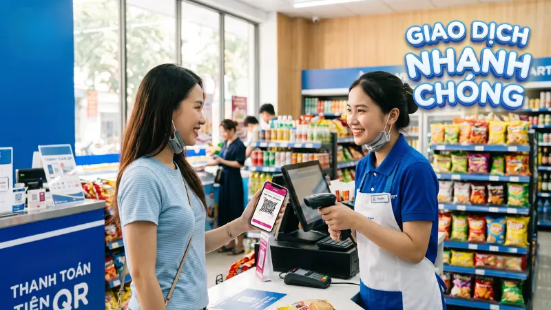 Các đại lý ngân hàng tại chuỗi siêu thị tiện lợi mang đến giải pháp giao dịch tiền mặt ngoài giờ hành chính rất linh hoạt.