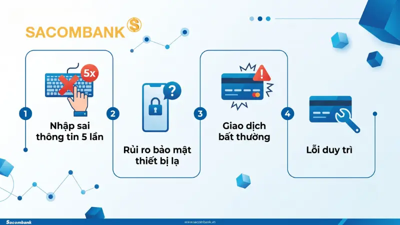 Những nguyên nhân phổ biến khiến hệ thống tự động đóng băng tài khoản để bảo vệ tài sản người dùng.