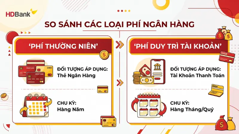 Biểu phí thường niên các dòng thẻ HDBank mới nhất.
