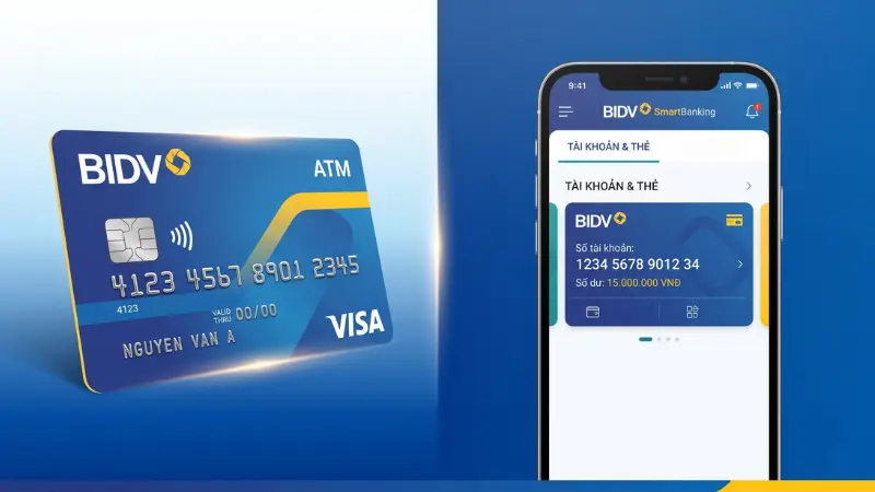 Số thẻ được in nổi trực tiếp trên bề mặt thẻ nhựa ATM, khác hoàn toàn với định dạng 14 số của số tài khoản.