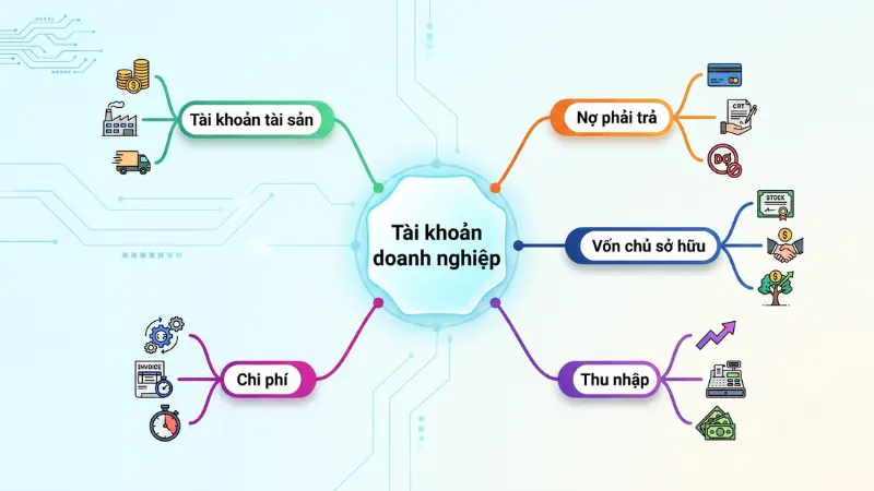 Việc phân loại tài khoản theo nhóm kế toán giúp doanh nghiệp dễ dàng kiểm soát tài chính và ghi nhận các hoạt động sản xuất kinh doanh hằng ngày.