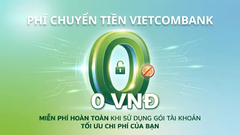 Khách hàng cá nhân được miễn hoàn toàn phí chuyển khoản khi thao tác trên ứng dụng ngân hàng số VCB Digibank.