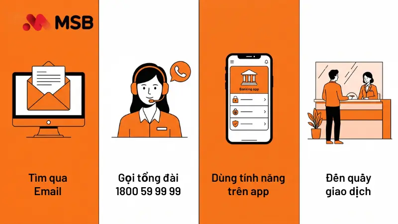4 cách lấy lại mật khẩu MSB mBank miễn phí