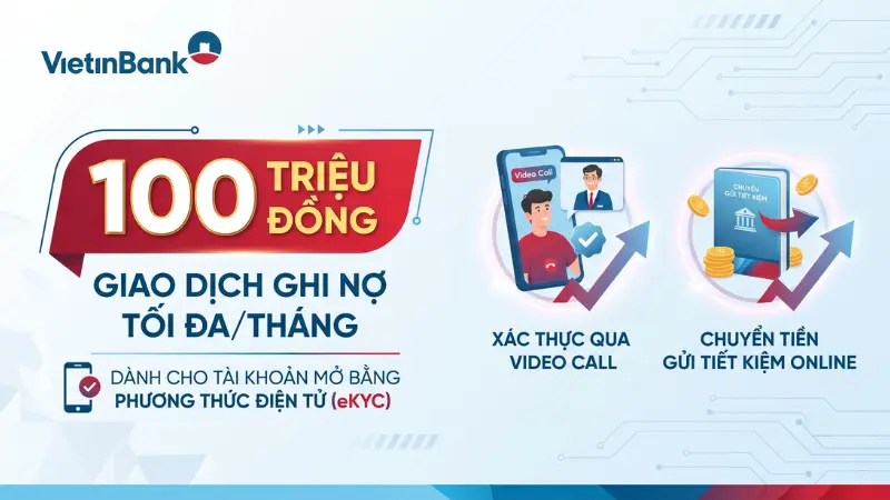 Chủ tài khoản có thể nới lỏng hạn mức giao dịch nếu thực hiện định danh qua Video Call hoặc chuyển tiền gửi tiết kiệm cho chính mình tại hệ thống.