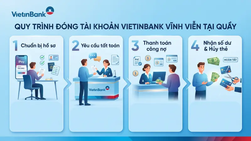 Khách hàng bắt buộc phải đến phòng giao dịch để xác thực định danh và hoàn tất thủ tục hủy thẻ.