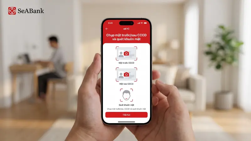 4 bước mở tài khoản SeAMobile qua eKYC