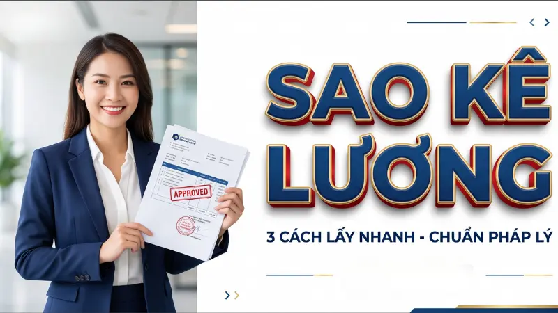 Sao kê bảng lương là hồ sơ chứng minh tài chính bắt buộc trong nhiều quy trình xét duyệt tín dụng và thủ tục hành chính chuyên biệt.